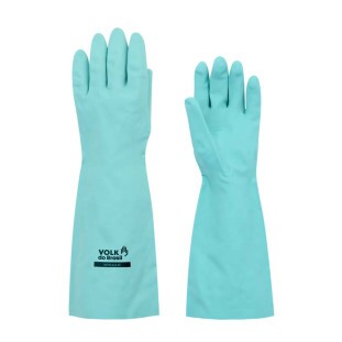 Luva Nitrilica Verde Com Forro Ca 16313-Volk