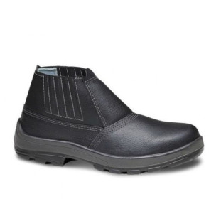 Botina Preta Elastico Com Biqueira Aço Ca 28511 - Usafe