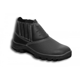 BOTINA PRETA ELASTICO COM BICO DE AÇO CA 44383 - F350