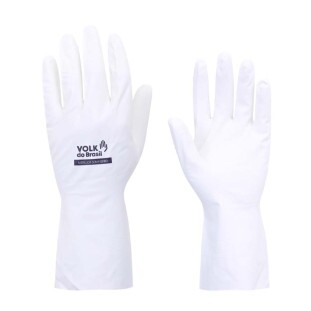 Luva Nitrílica Sem Forro Branca Ca 16314-Volk