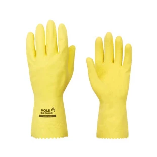 Luva de Látex Verniz Silver Slim Amarela Ca 37277 - Volk 